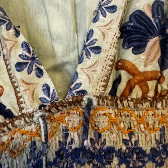 FARM Rio Ocean Tapestry Maxi Dress Size Small - Picture 9 of 16